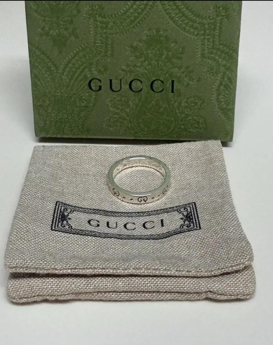 구찌 gg  실버 반지  gucci