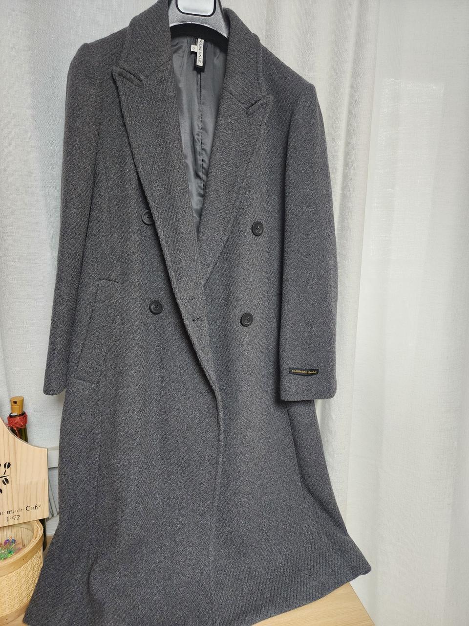 캐시미어 모혼방 롱코트(55)