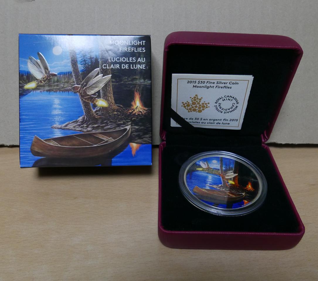 2015 캐나다 $30 2온스 파인실버 코인- 달빛 ... | 헬로마켓