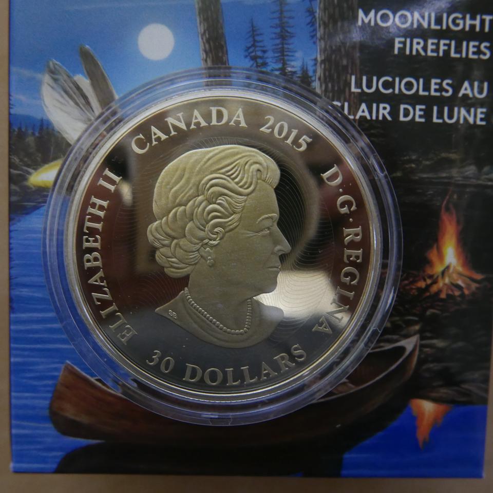 2015 캐나다 $30 2온스 파인실버 코인- 달빛 ... | 헬로마켓