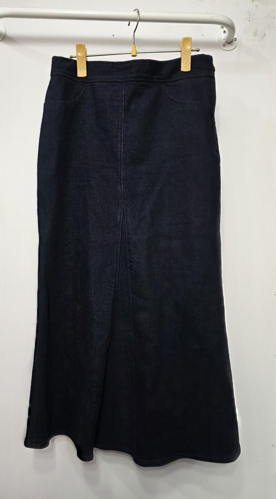 타임 여성 데님 롱 치마