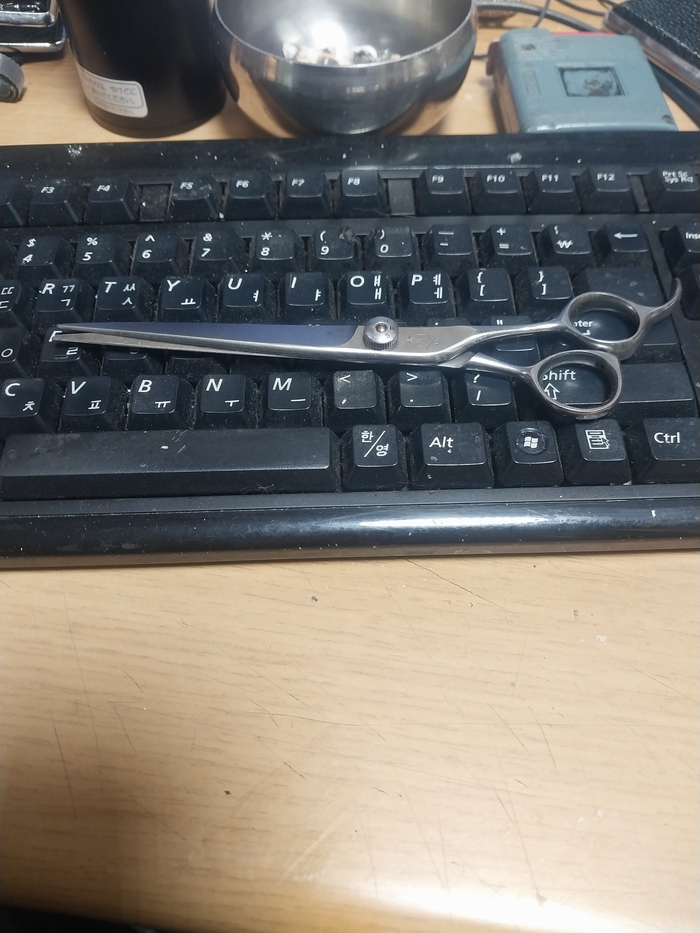 상태 양호한 일제 타이코 미용가위/특수합금강