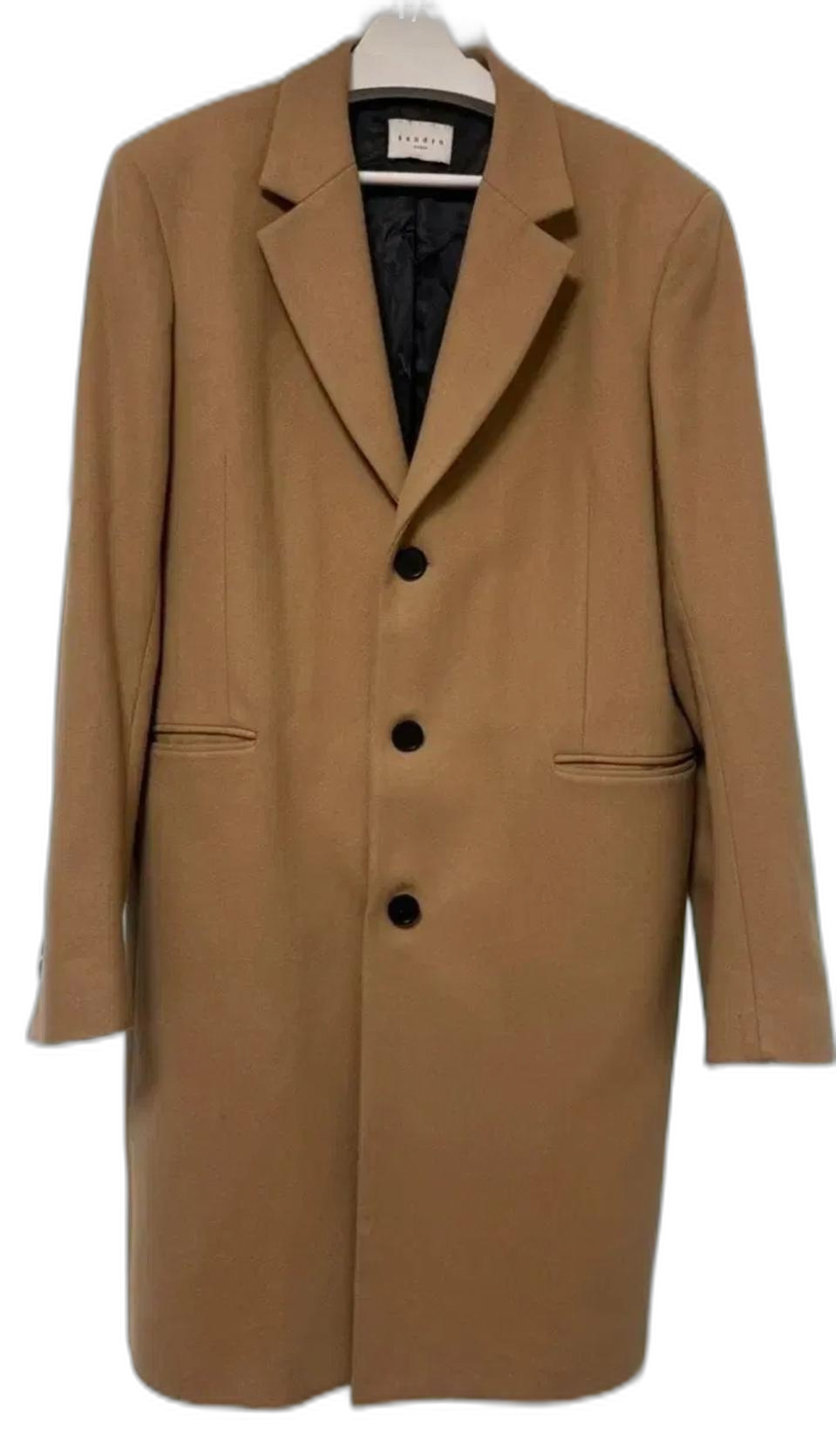 Sandro 남성 카멜 코트 XL