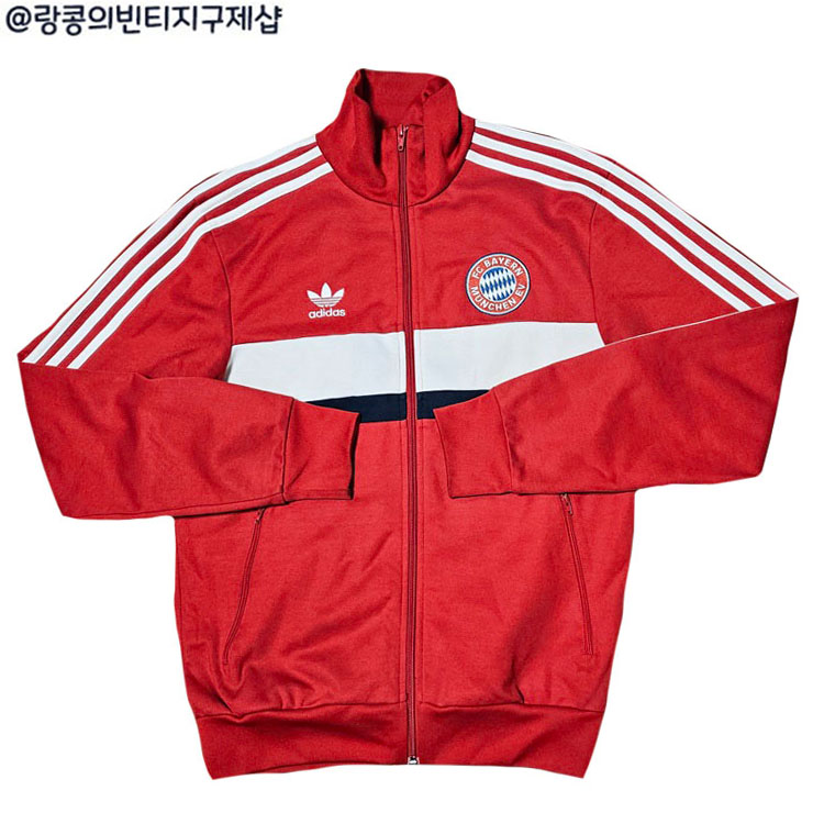 아디다스 올드스쿨 빈티지 바이에른 뮌헨 져지 자켓