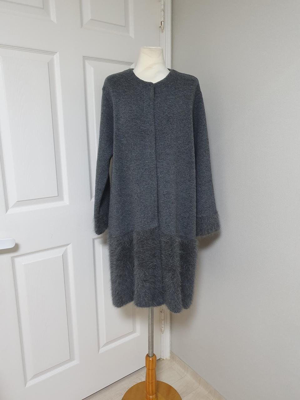 상태좋음)55~77라씨엔토 모,앙고라 혼방 니트코트