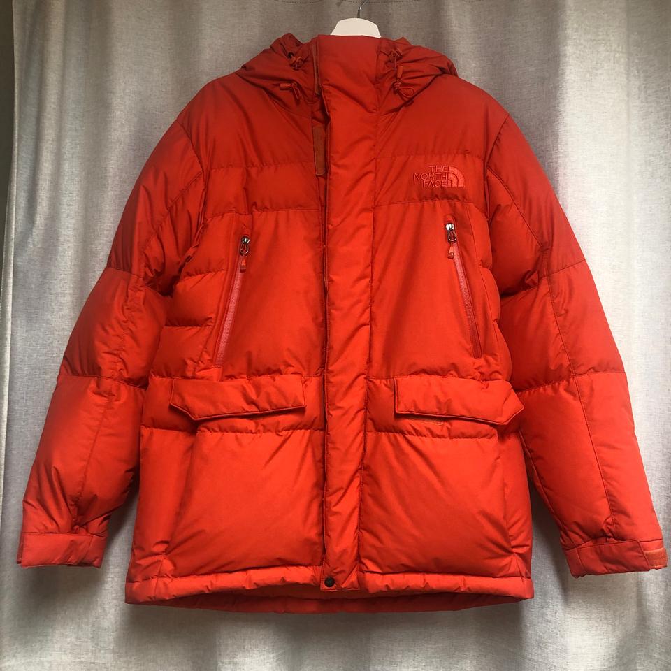 노스페이스 맨모우드 시리즈 구스다운 파카 패딩 오렌지 95
