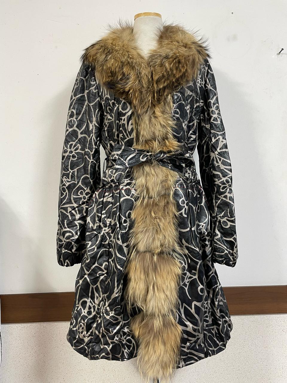 유니크 여우털트리밍 양가죽 코트.벌룬.누빔내피