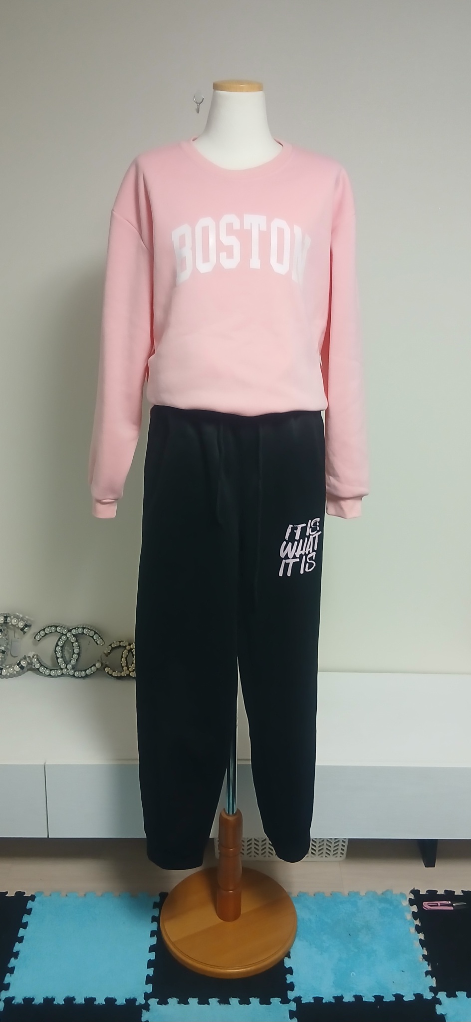 기모 맨투맨 셋트 //새수준