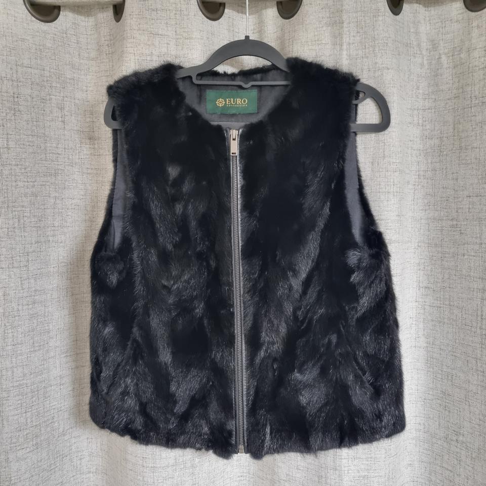 EURO 유로 리얼 밍크조끼 밍크베스트 66사이즈