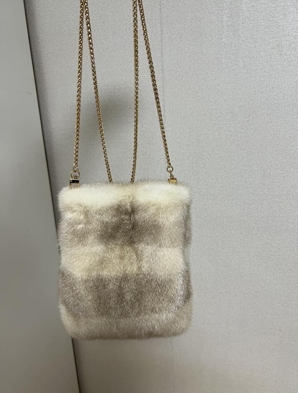 아이보리 밍크 숄더백/크로스백