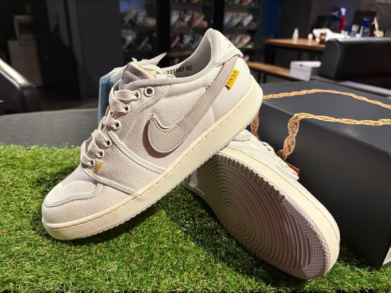 [새상품/275]조던1로우X유니온 정가이하