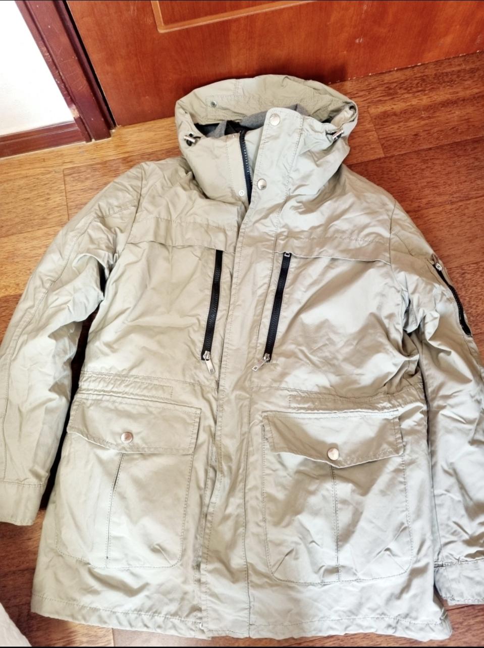 자라 다운 콤비 패딩