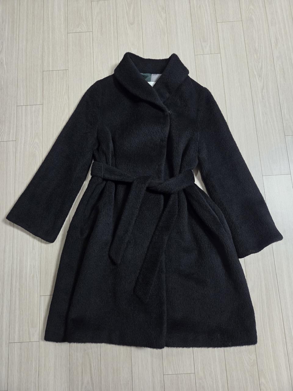 SO.WOOL 베이비알파카 코트 55사이즈 블랙