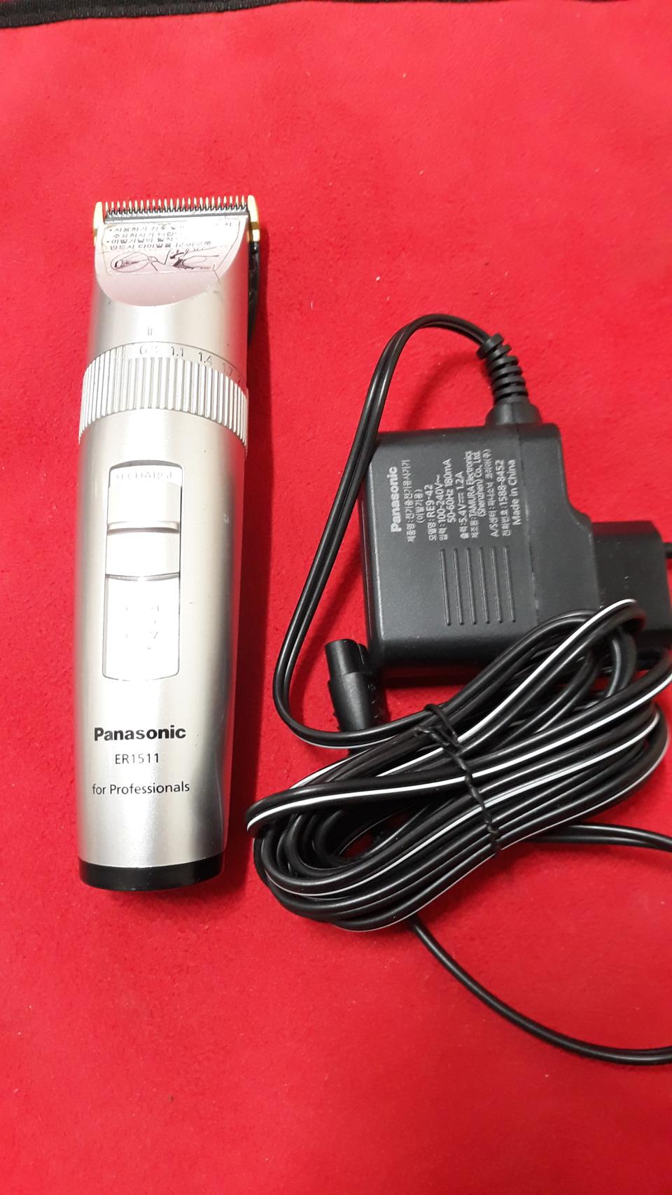 파나소닉 1511바리깡 새것같은중고 판매 85000 밧데리업그레이드
