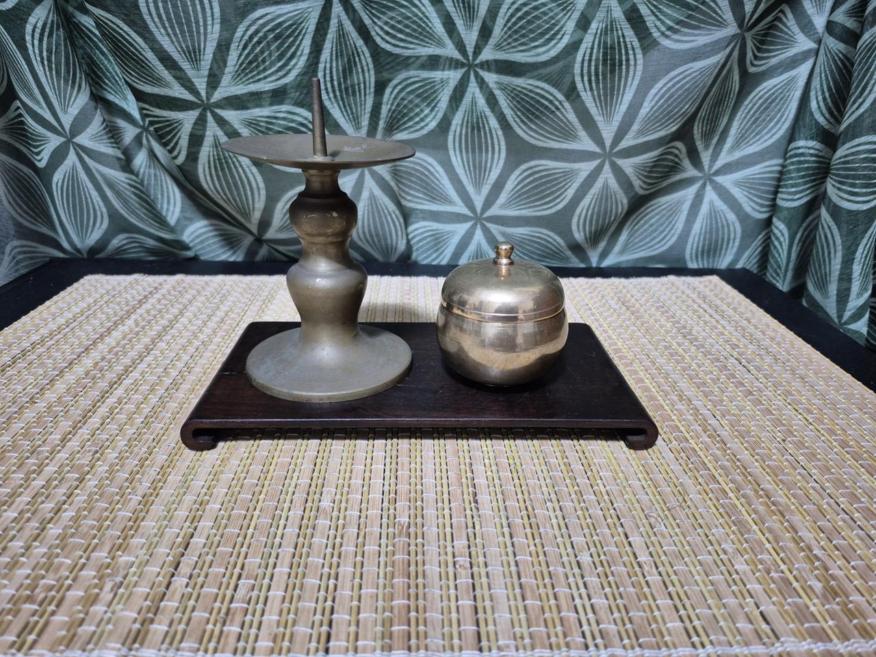 동 촛대 유기종지