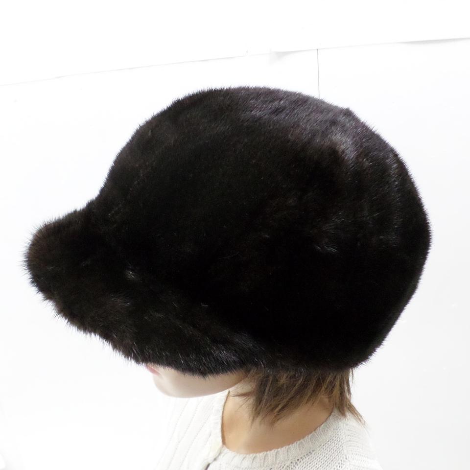 천연 밍크 퍼 모피 빵 챙 모자 선물용 새제품 사랑봉봉