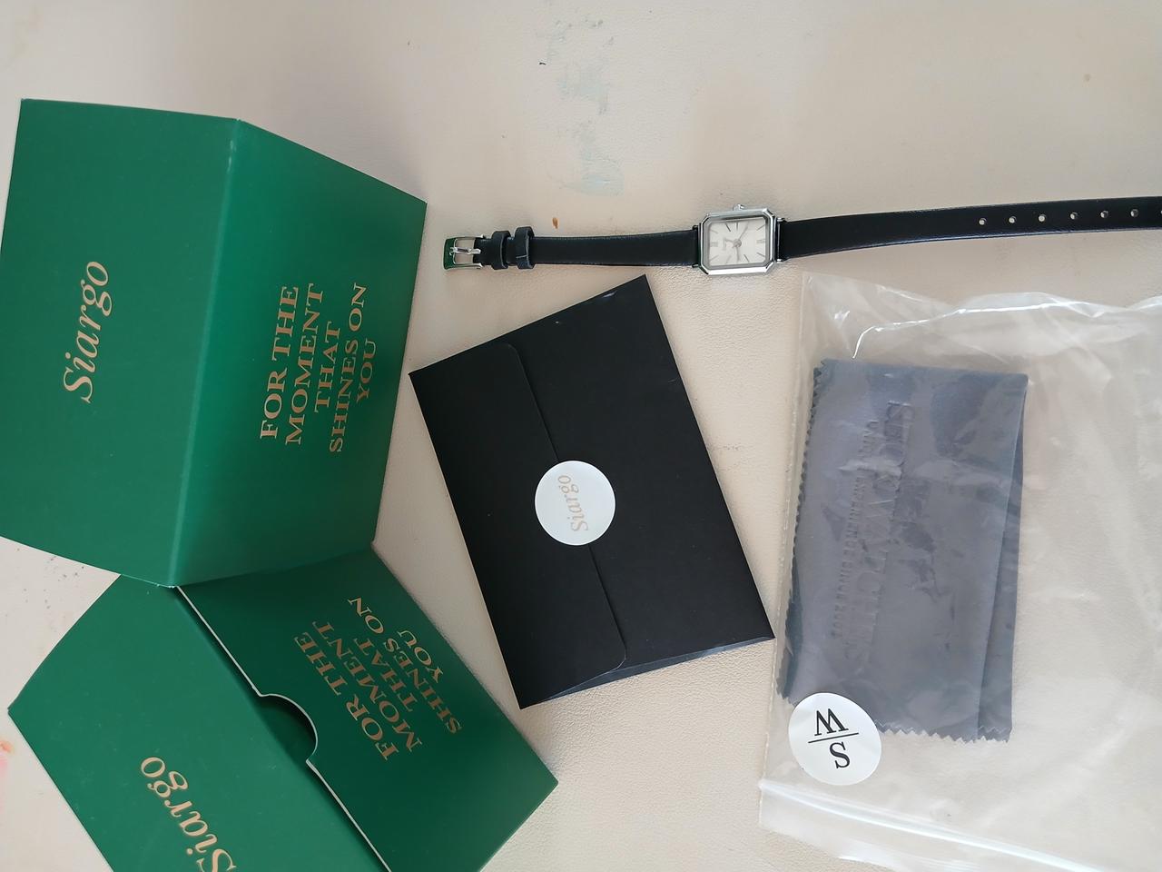 시아르고 여성 가죽 시계 풀세트