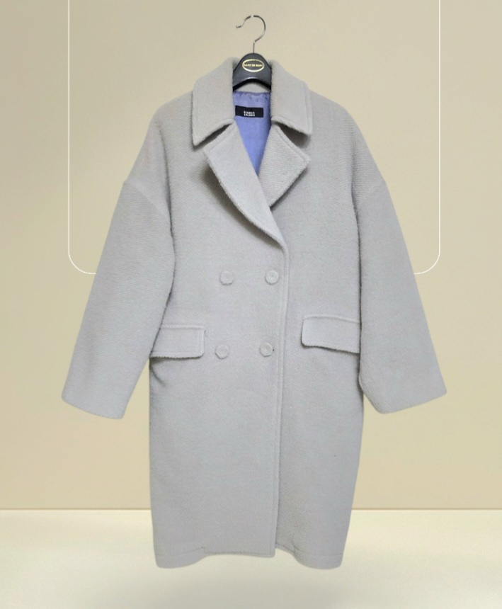 55~77 킨더살몬 알파카 울코트 여성코트 알파카코트 겨울코트 여자코트