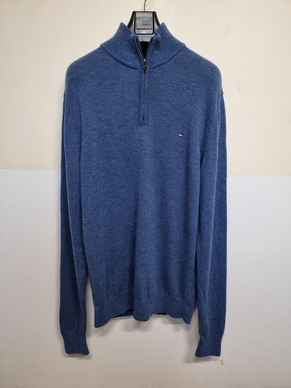 * 타미힐피거 램스울 반집업 니트 XL 사이즈