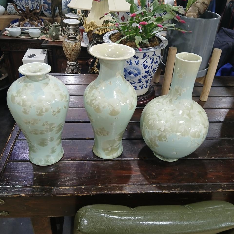 청자도자기3점일괄