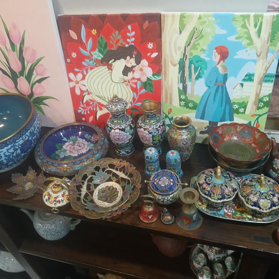 엔틱 황동칠보작품26점일괄