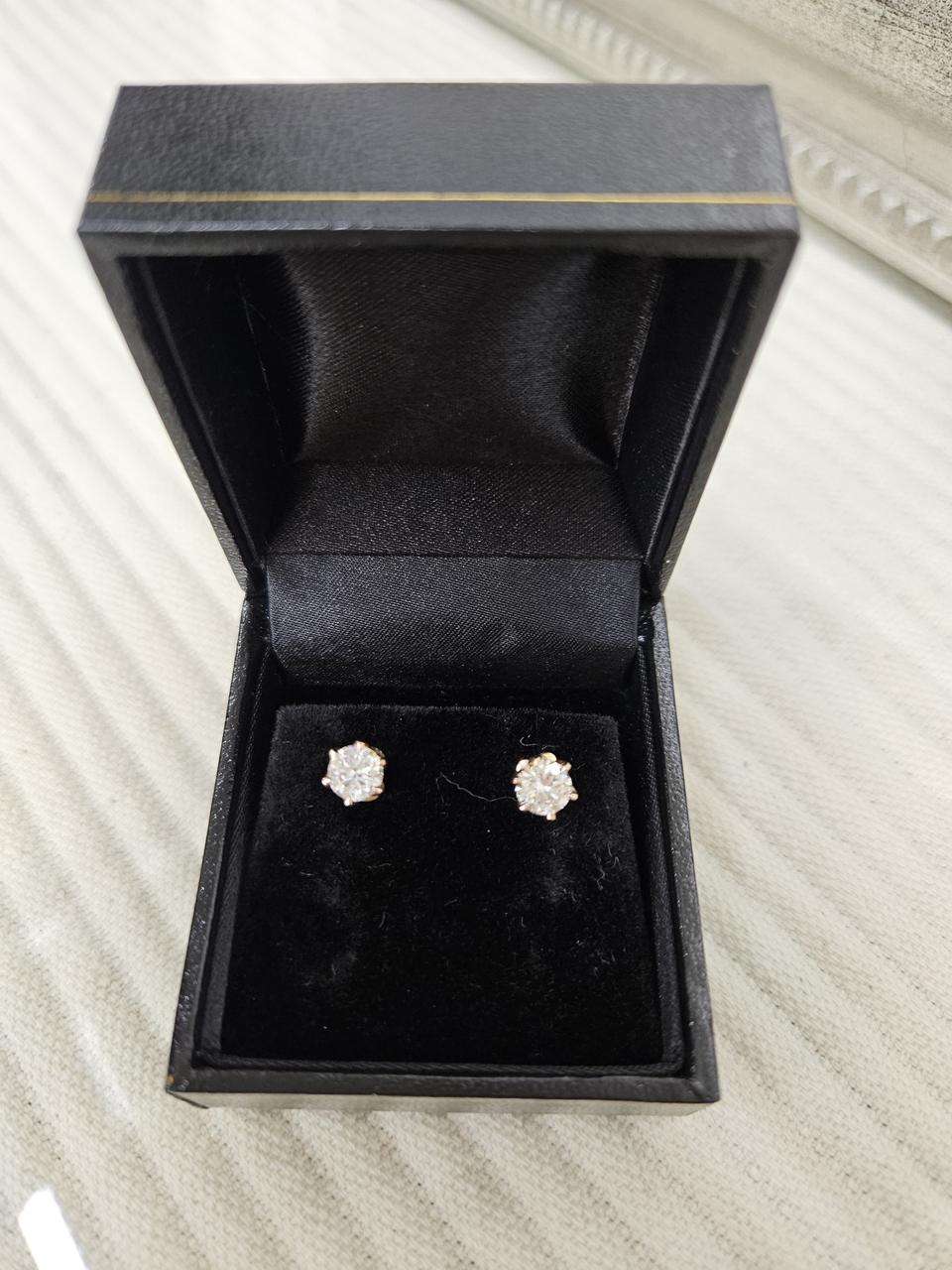 랩다이아 5부 14k귀걸이 (새상품)