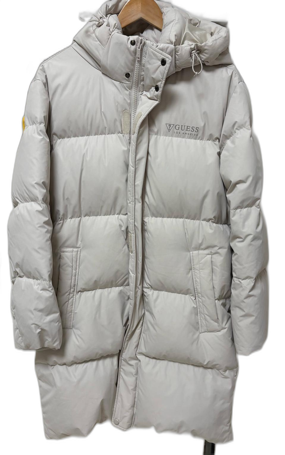 게스 아이보리 롱패딩 따뜻하고 예뻐요