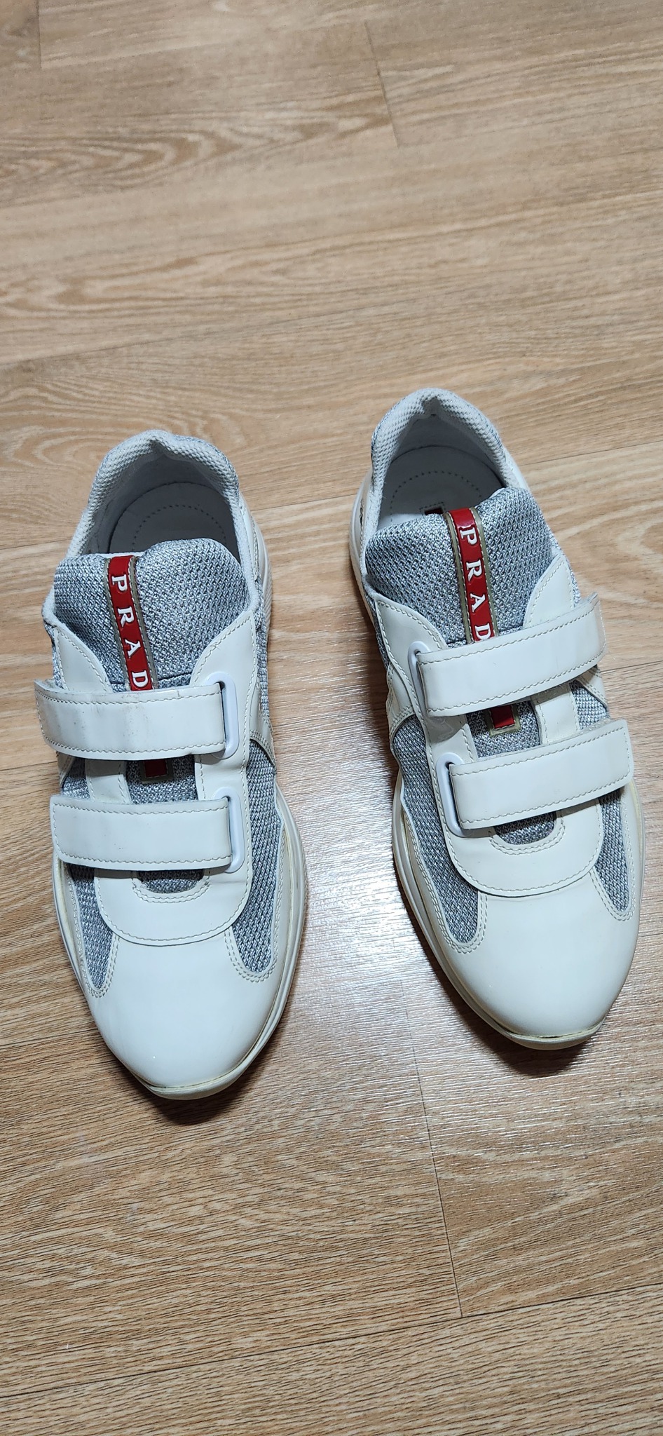 (36/235)프라다신발 벨크로 아메리칸컵 프라다운동화 스니커즈