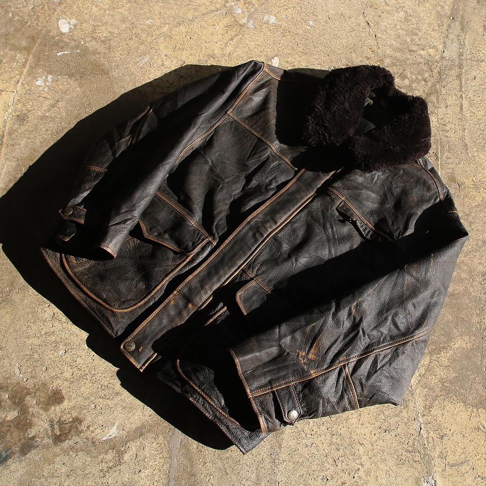 (착용컷) LES MUES 레더 자켓 (남성용 103)