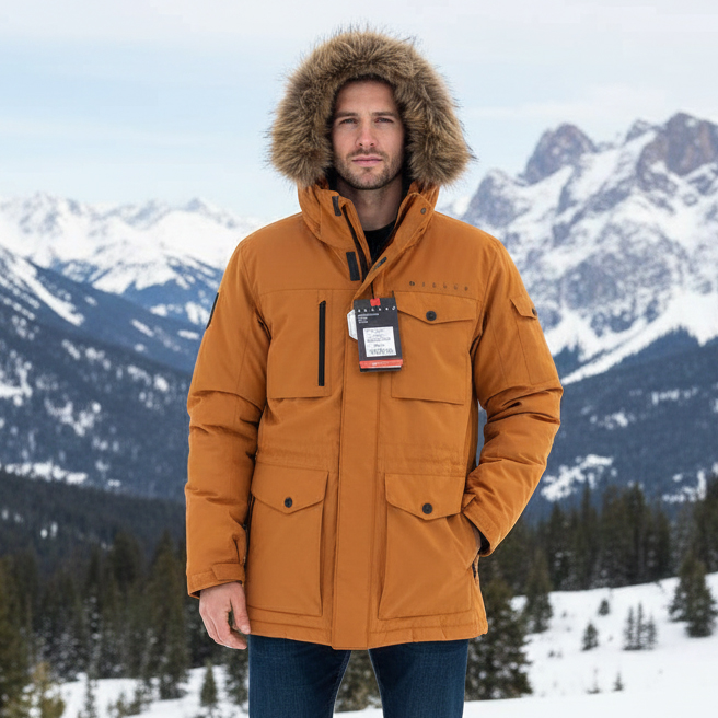 정가46만원 밀레 새상품 다운 패딩 100 오렌지