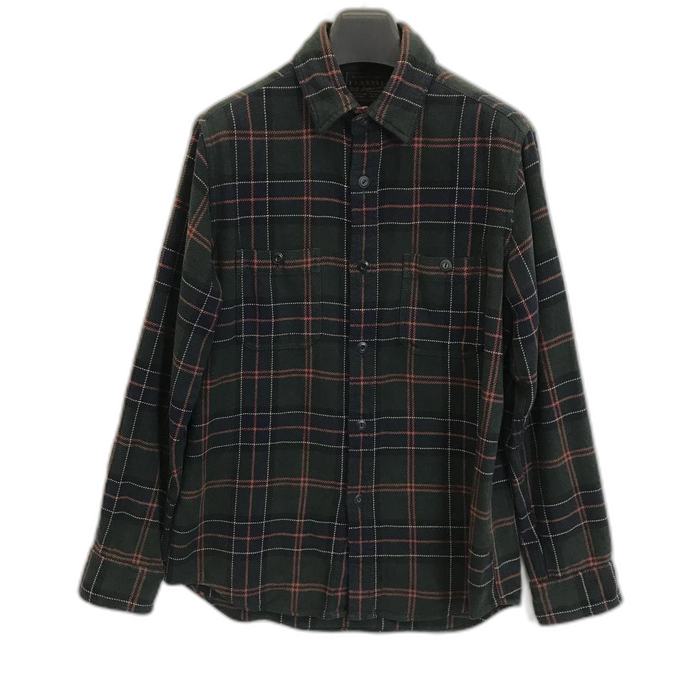 유니클로 빈티지 플란넬 체크셔츠 두께감있음[L]