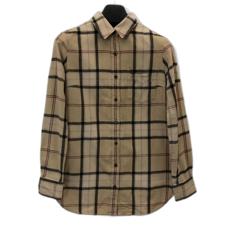 빈폴 자수로고 플란넬셔츠 여성 90 