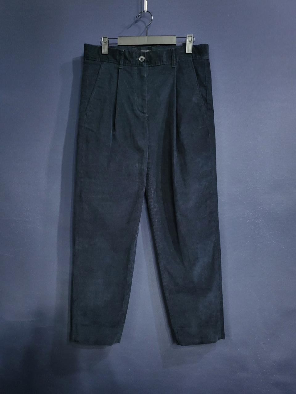 코스 코듀로이 핀턱 팬츠