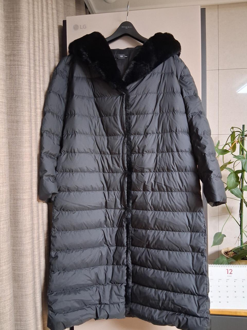 클럽모나코 퍼배색 구스다운롱패딩