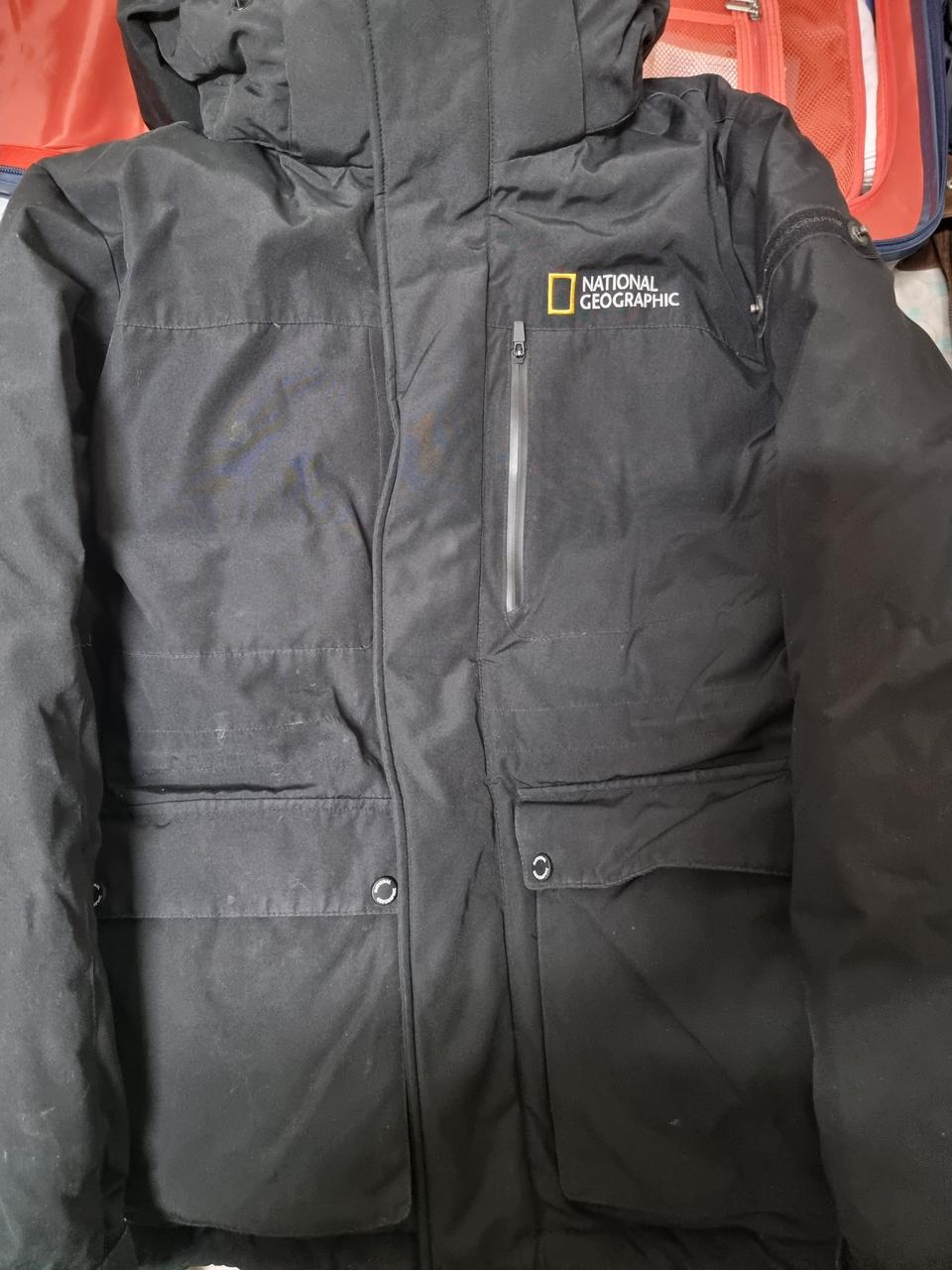 [오리패딩] 네셔널지오그래픽 숏 패딩 M사이즈 오리털 판매함