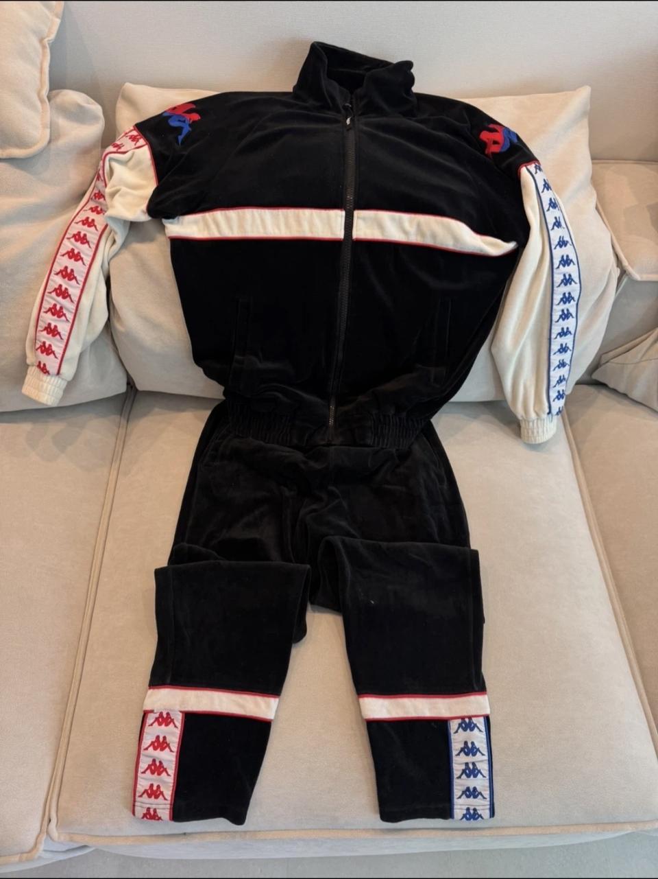 Kappa 벨벳 트레이닝복 세트