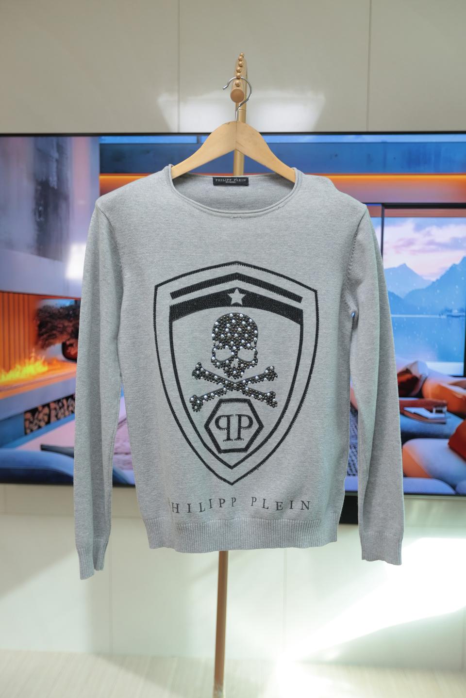 남다른 디테일 필립플레인 크리스탈 니트 M