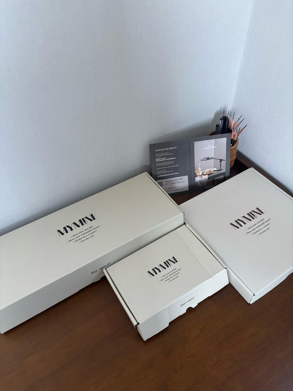 (새상품) 마이마인 거치대 풀세트 (무게추+링라이트+거치대)