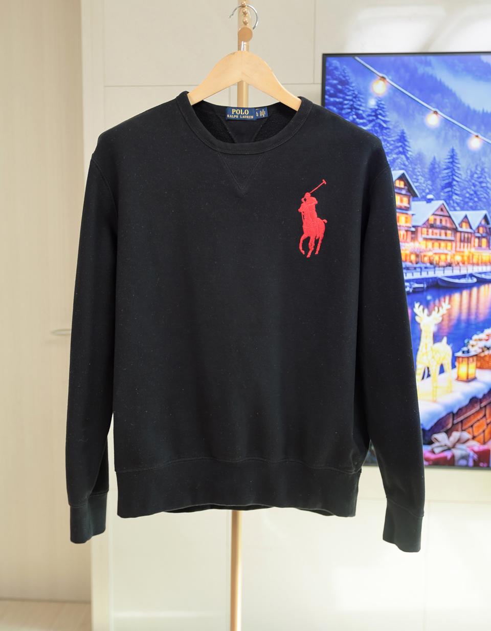 폴로 랄프로렌 빅포니 기모 맨투맨 L