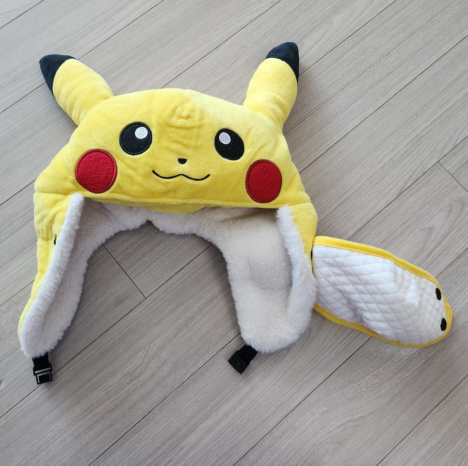 택포)포켓몬 피카츄 털모자+마스크
