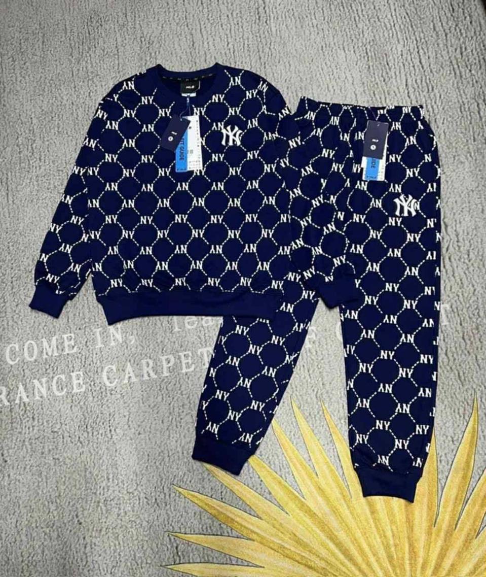 MLB NY 양키스 트레이닝 세트 네이비 기모 없어요 SMLXL
