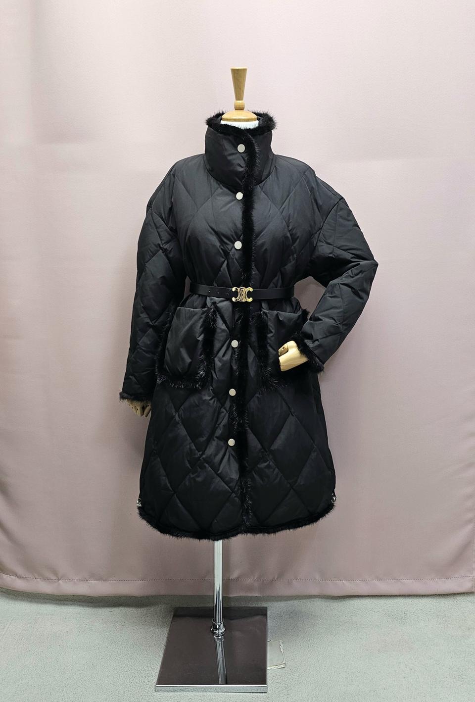 듀마르셀 리얼밍크 트리밍 덕다운 패딩 (무료배송)