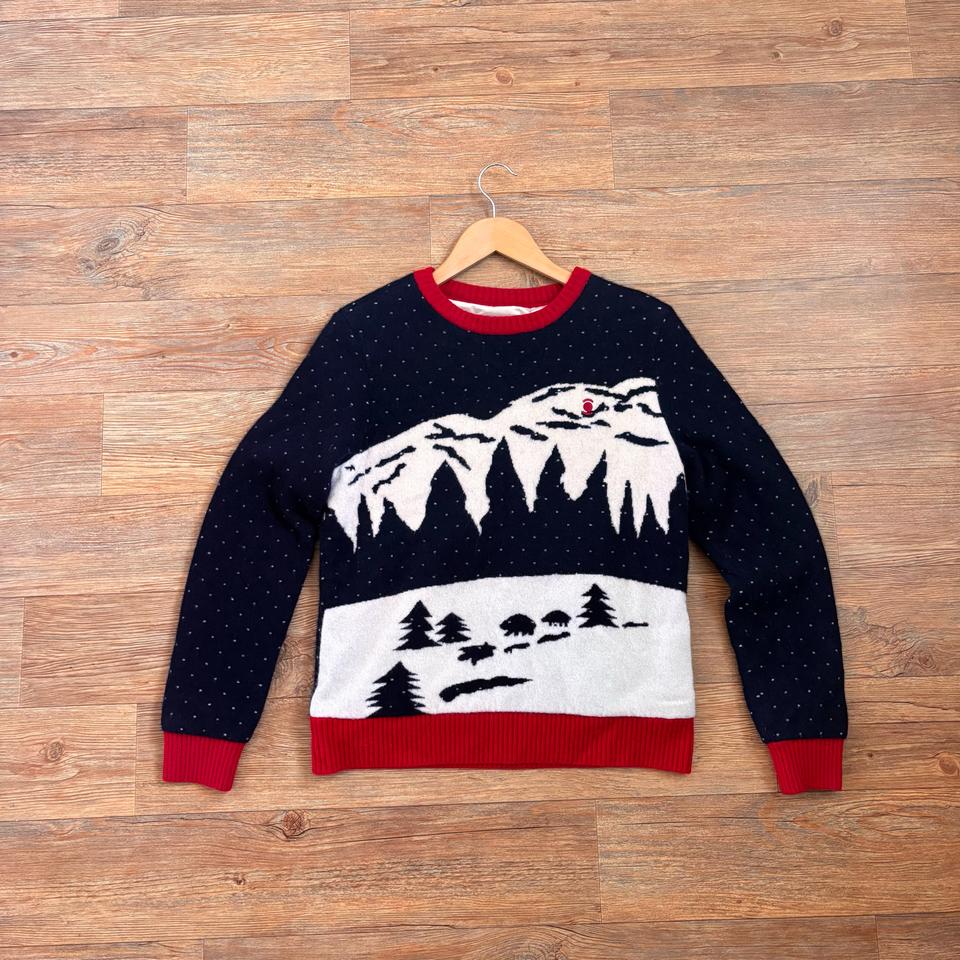 W 와이드 앵글 골프 여성 니트 바람막이 이중 윈터 패턴