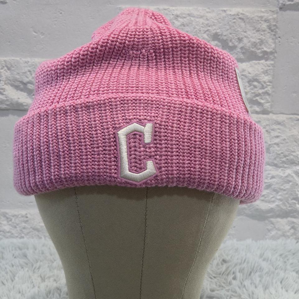 L9-6:MLB 클래식 C 로고 핑크 비니 (Free)-새제품
