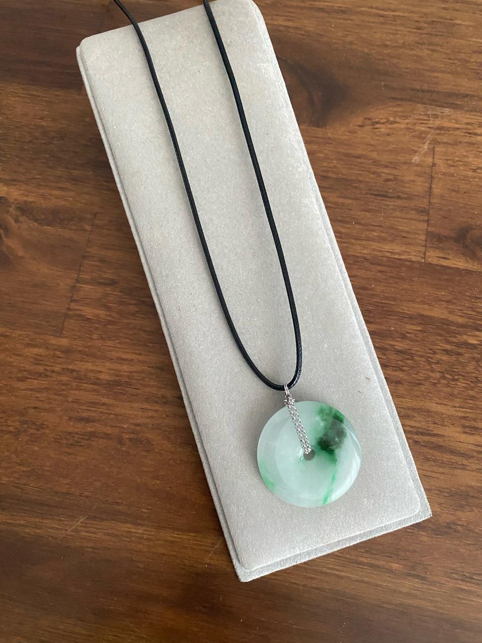 천연 비취 펜던트 목걸이