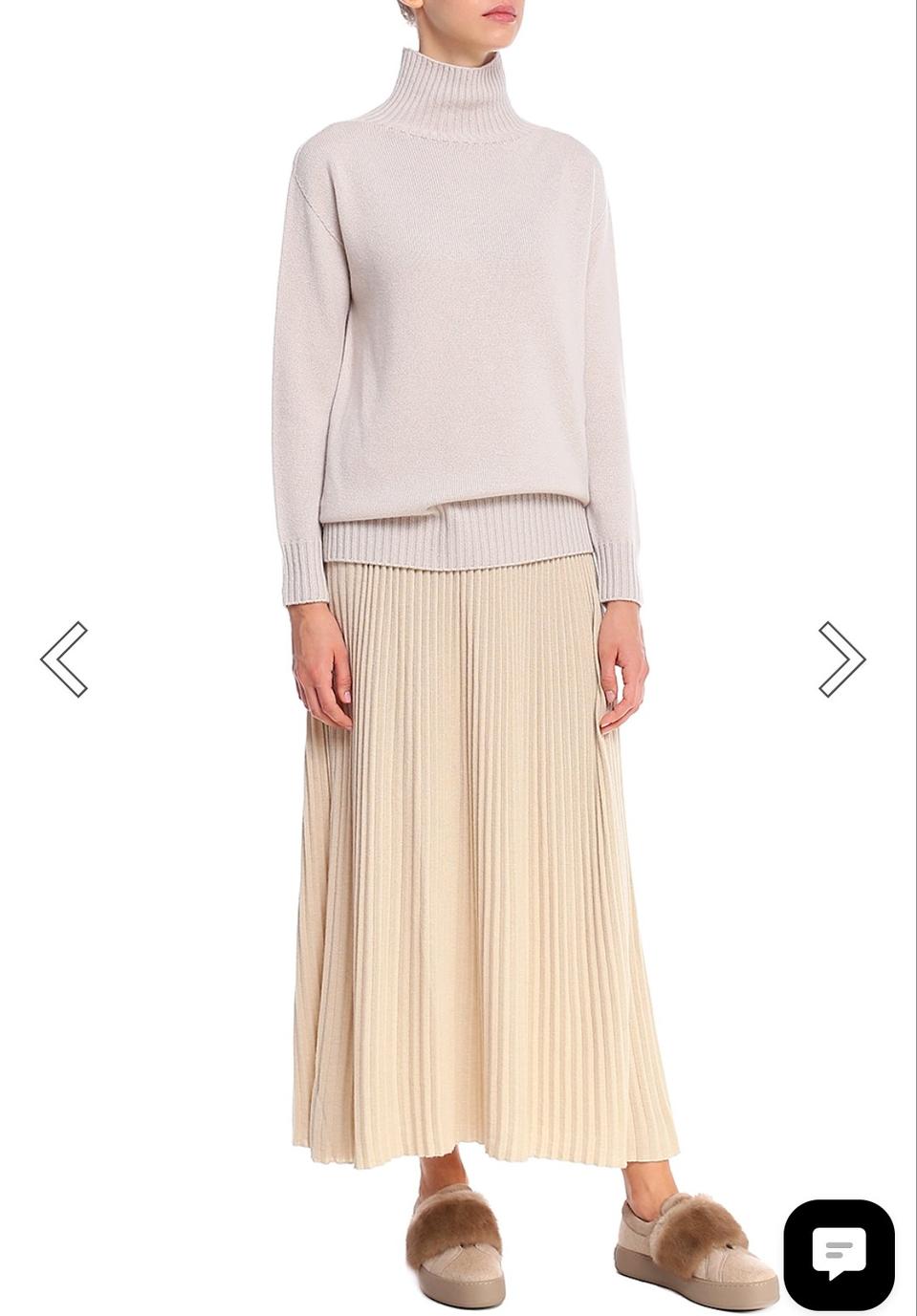 막스마라 위켄드 플리츠 니트 롱 스커트 XS사이즈