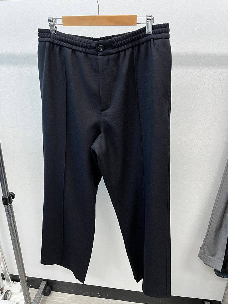 34-36) 솔리드옴므 밴딩 와이드 슬랙스