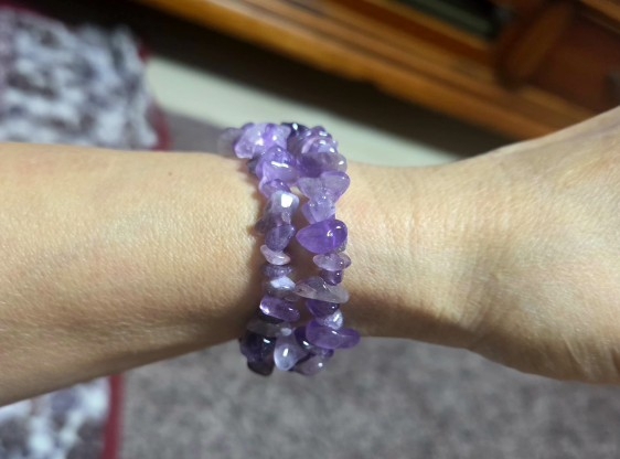 천연자수정팔찌2개ㆍ밴드형