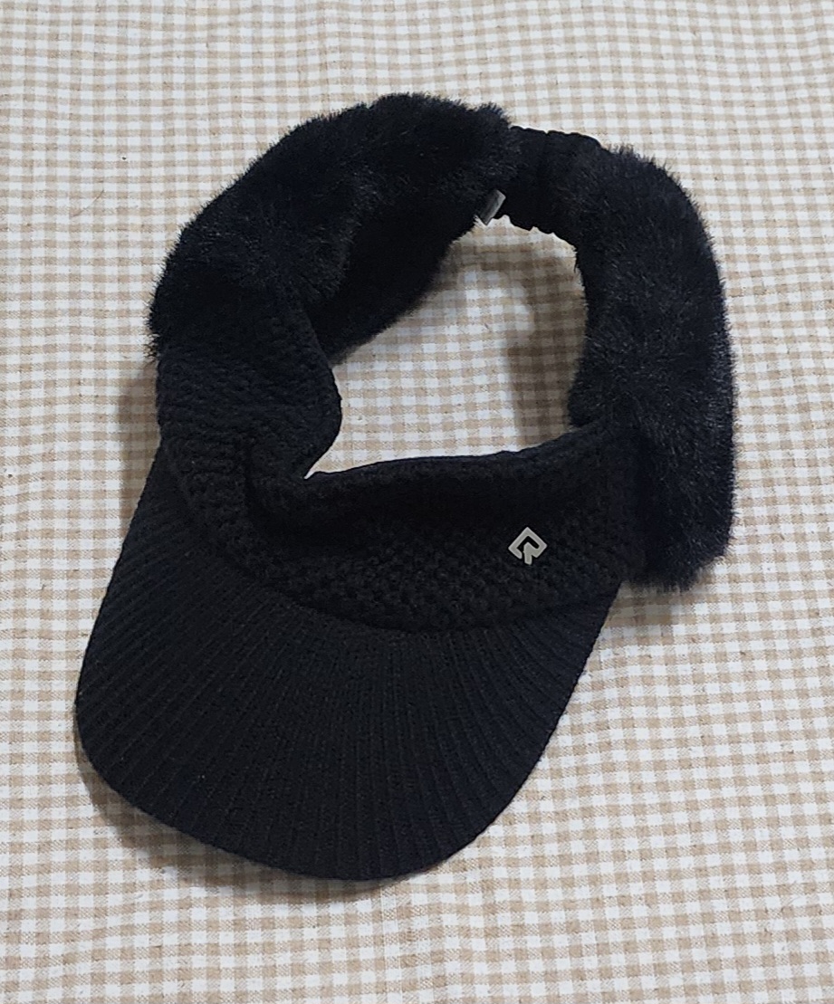 레노마골프 여성겨울모자 귀달이모자