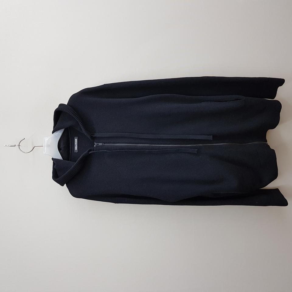 자딕앤볼테르 해골 자수 오버핏  니트 후드 집업 XS사이즈